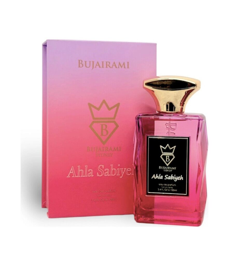 Ahla Sabiyeh by Bujairami 100ml eau de parfum bottle and box