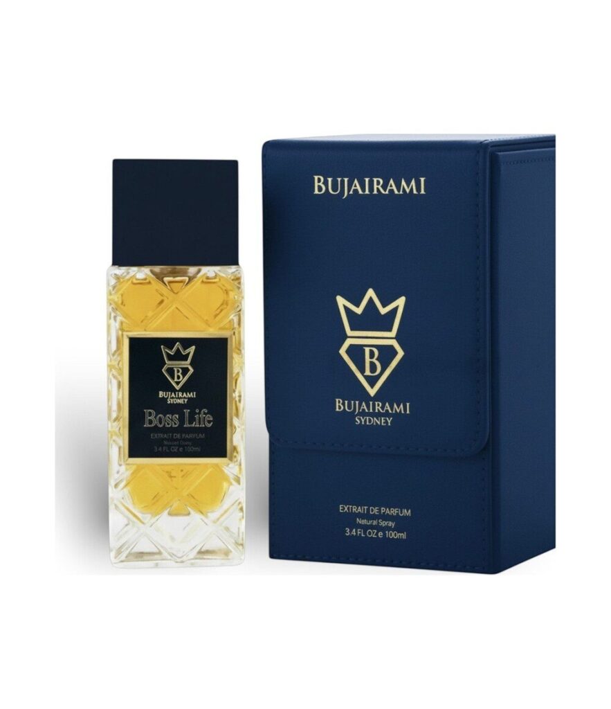 Boss Life by Bujairami 100ml extrait de parfum bottle and box