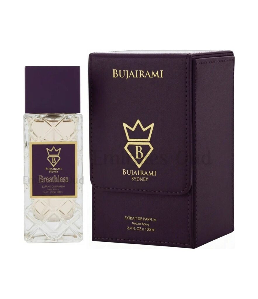 Breathless by Bujairami 100ml extrait de parfum bottle and box