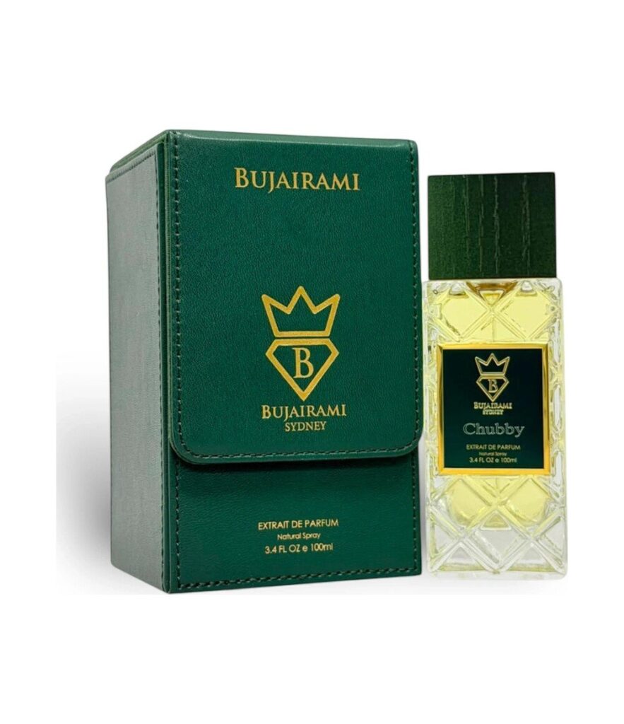 Chubby by Bujairami 100ml extrait de parfum bottle and box