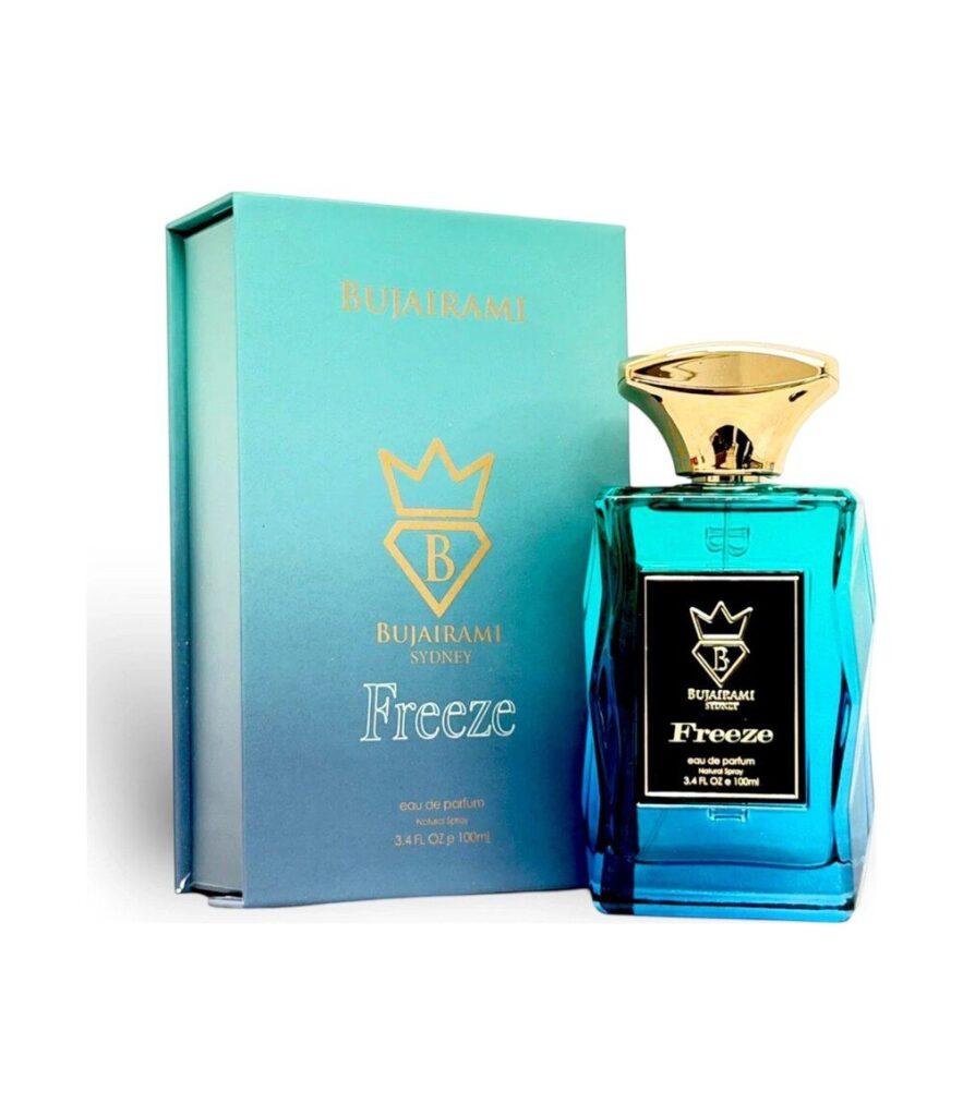 Freeze by Bujairami 100ml eau de parfum bottle and box
