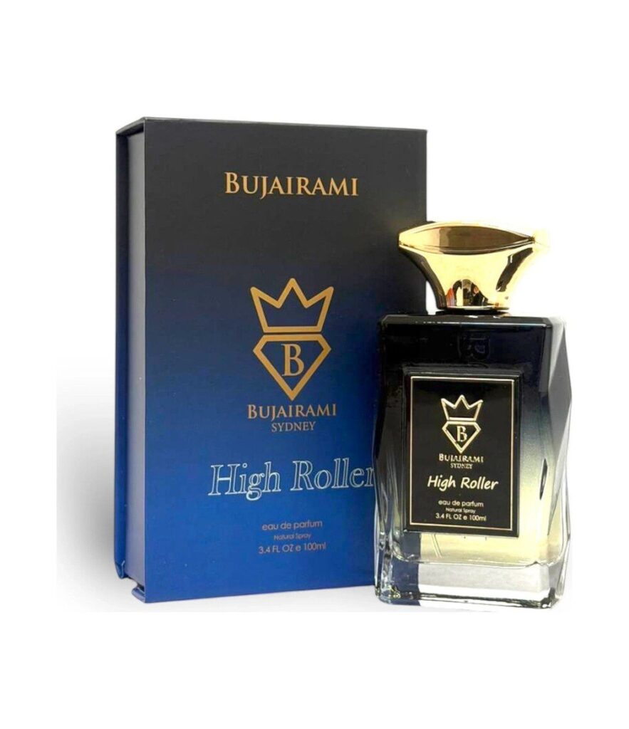 High Roller by Bujairami 100ml eau de parfum bottle and box
