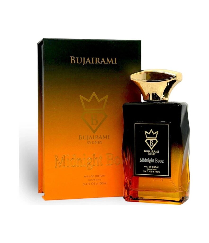 Midnight Booz by Bujairami 100ml eau de parfum bottle and box