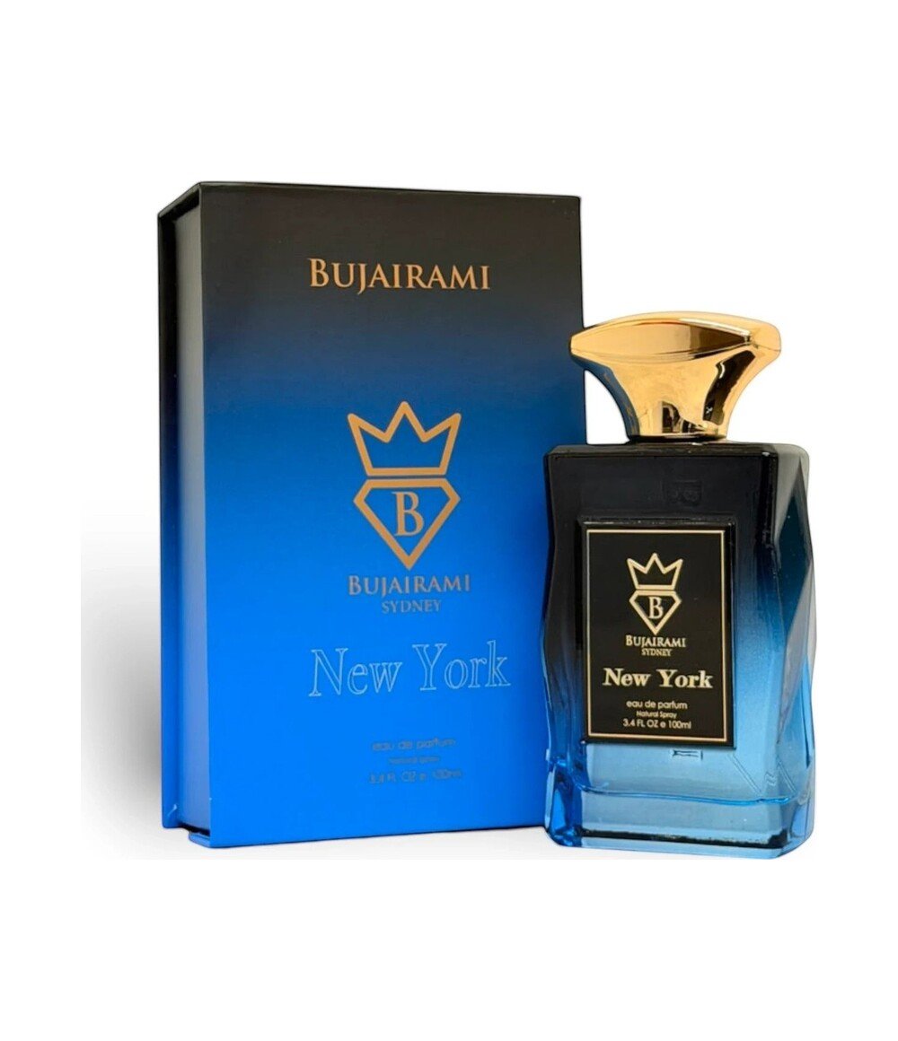 New York by Bujairami 100ml eau de parfum bottle and box