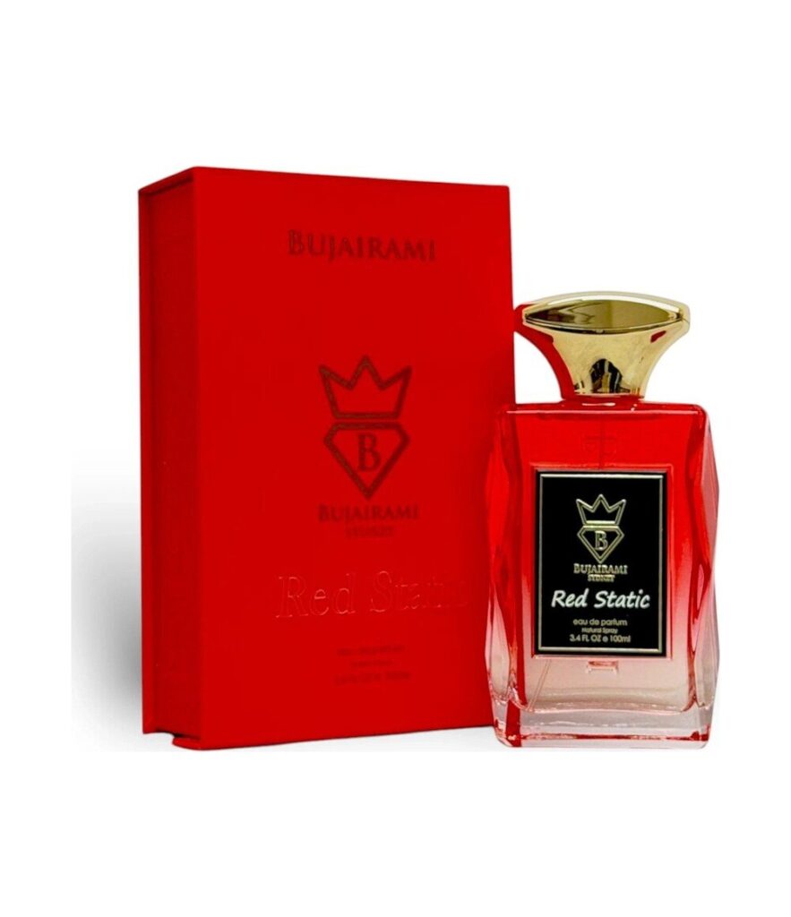 Red Static by Bujairami 100ml eau de parfum bottle and box