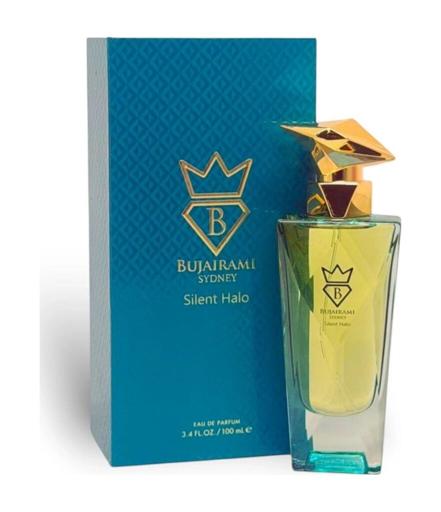 Silent Halo by Bujairami 100ml eau de parfum bottle and box