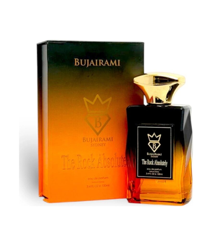 The Rock Absolutely by Bujairami 100ml eau de parfum bottle and box