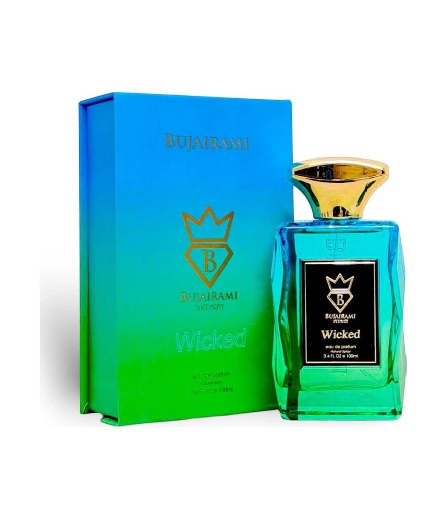 Wicked by Bujairami 100ml eau de parfum bottle and box